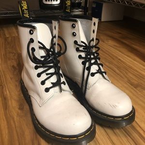 Doc Marten White Boots